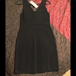 Parker Black Stretch Knit Dress (L)